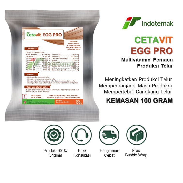 Jual CETA EGG PRO - Multivitamin Lengkap Pemacu Produksi Telur | Shopee ...