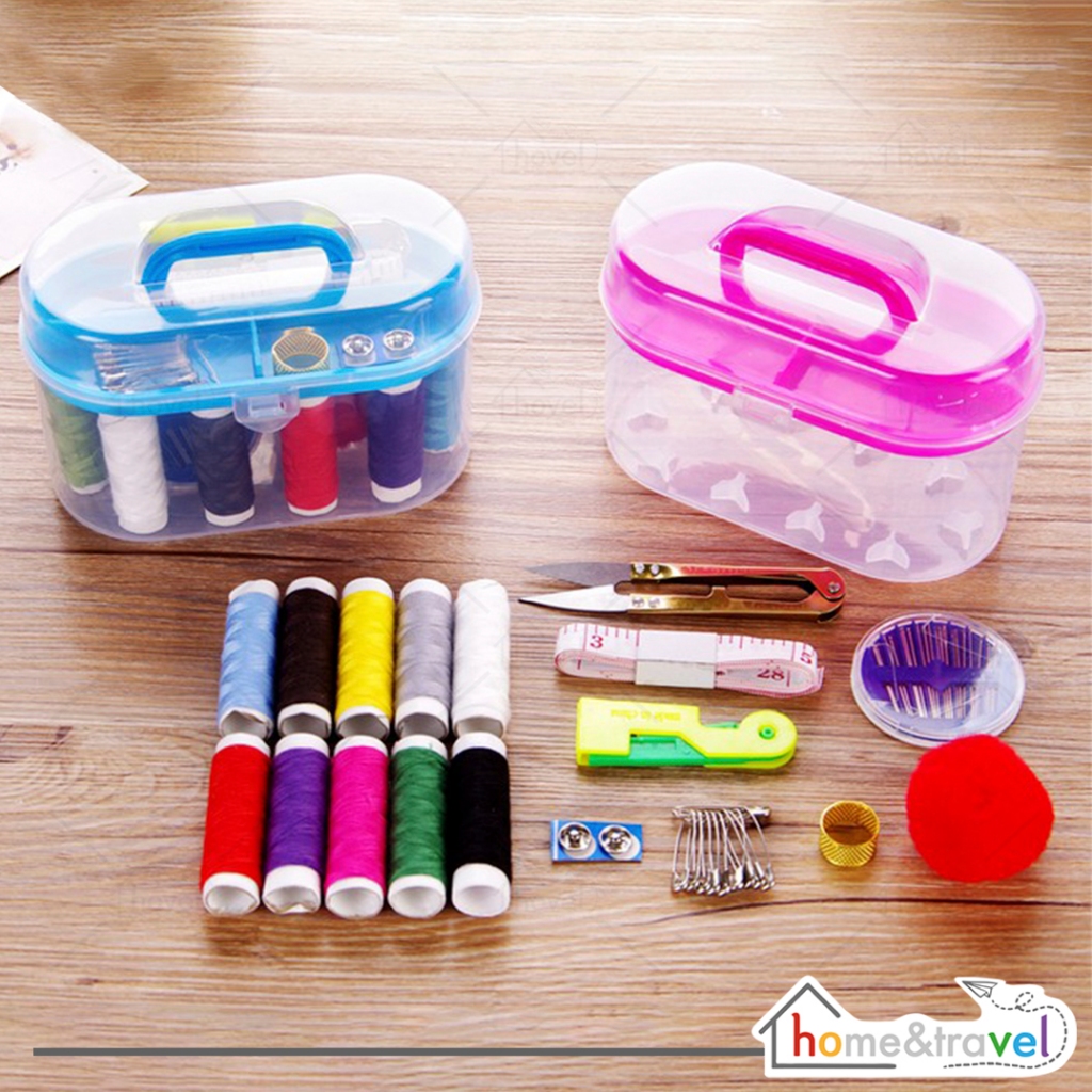Jual Sewing Box Kit Set Alat Jahit BESAR 10 BENANG Peralatan