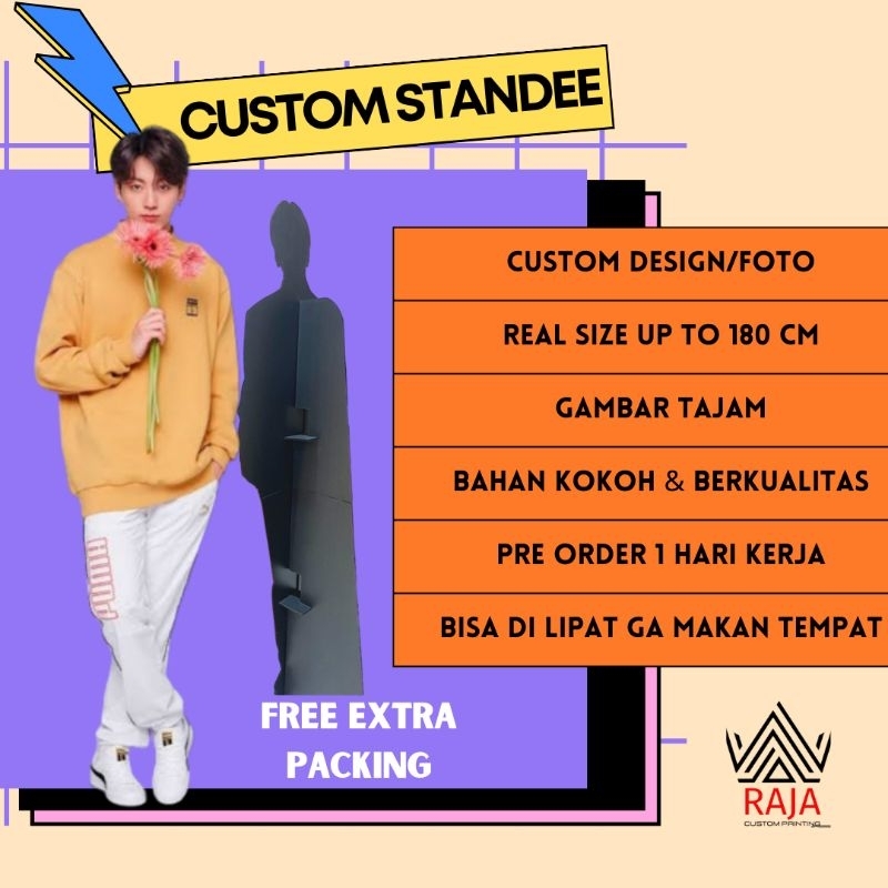 Jual Human Standee Figure Besar KPOP uk. 180 cm x 60 cm | Shopee Indonesia