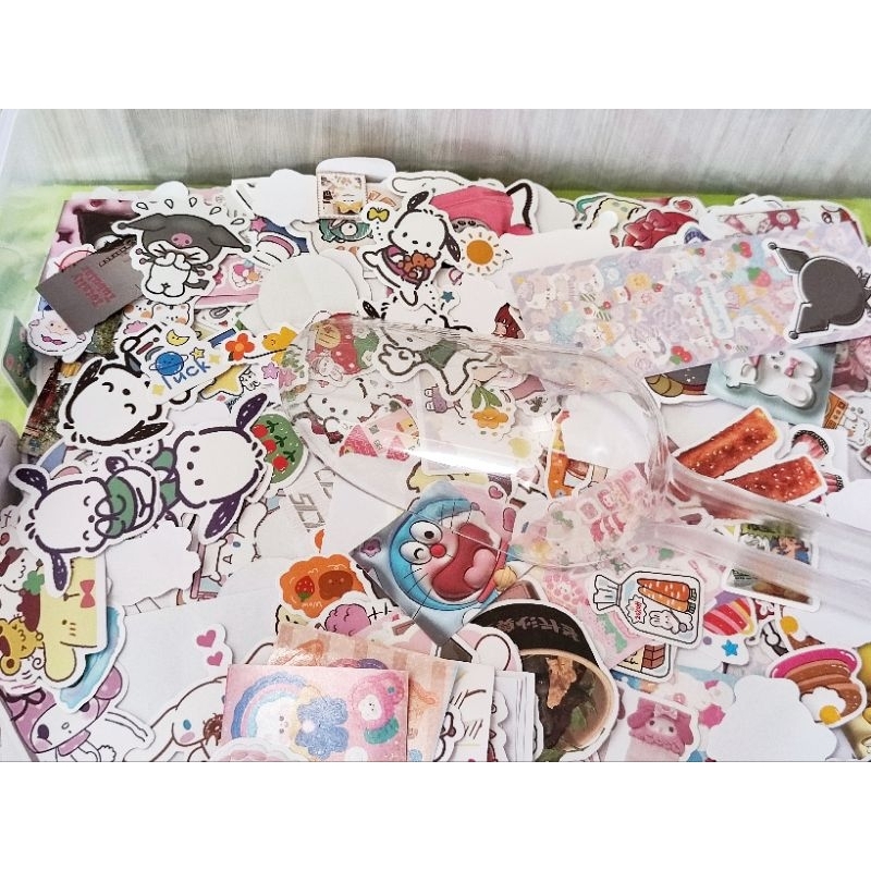 Jual [ FREE MINI POUCH] LUCKY BAG RANDOM DECO STICKER STATIONERY STIKER ...