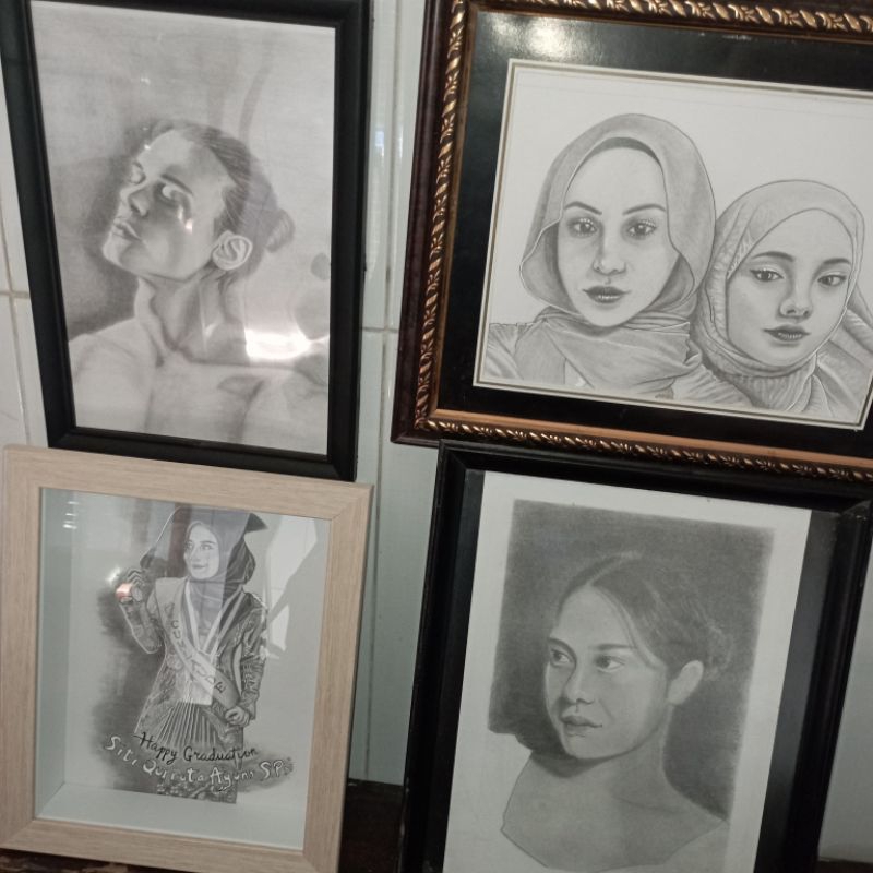 Jual Sketsa Wajah Realistis A4 Untuk Kado Shopee Indonesia