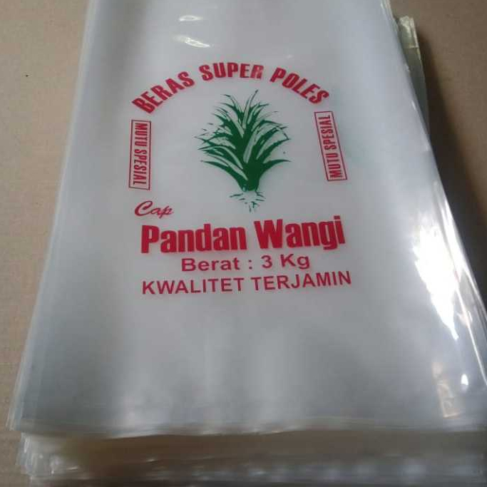 Jual Plastik Beras Kemasan Kg Sablon Cap Pandan Wangi Warna Tebal