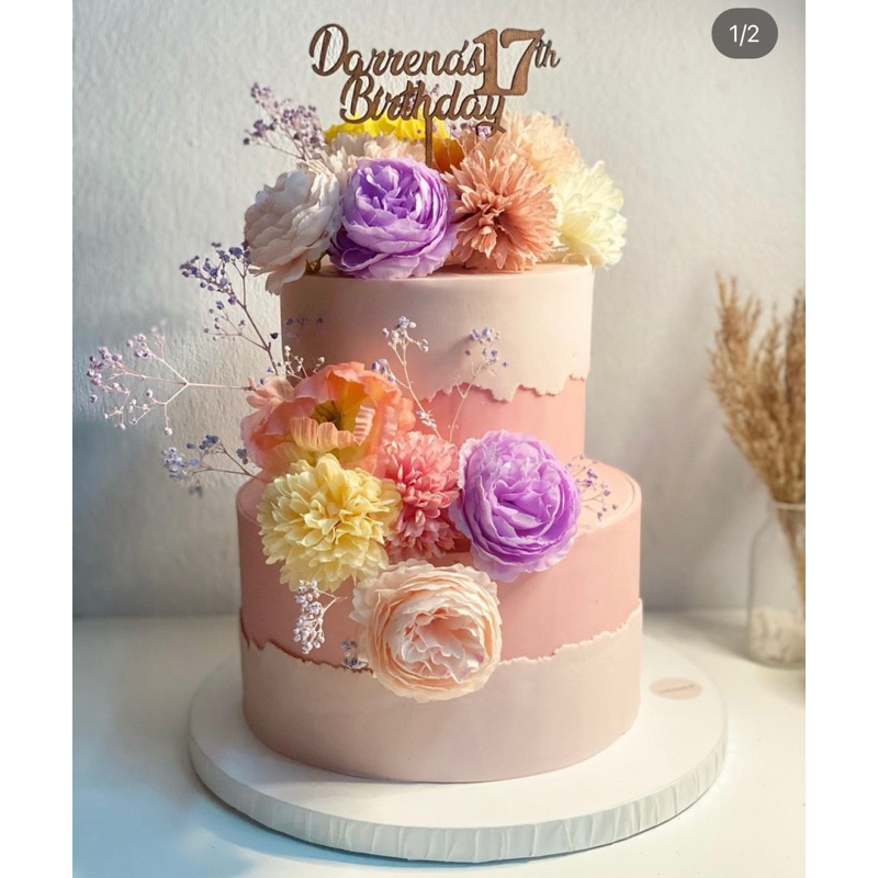 Jual custom cake /sweet seventeen cake/custom kue ulang tahun 2tingkat