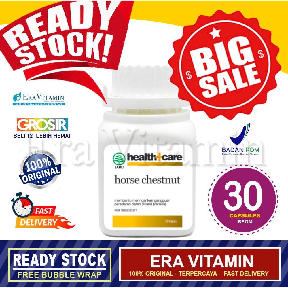 Jual Health+Care Horse Chestnut / Aesculus untuk Varises Erlimpex