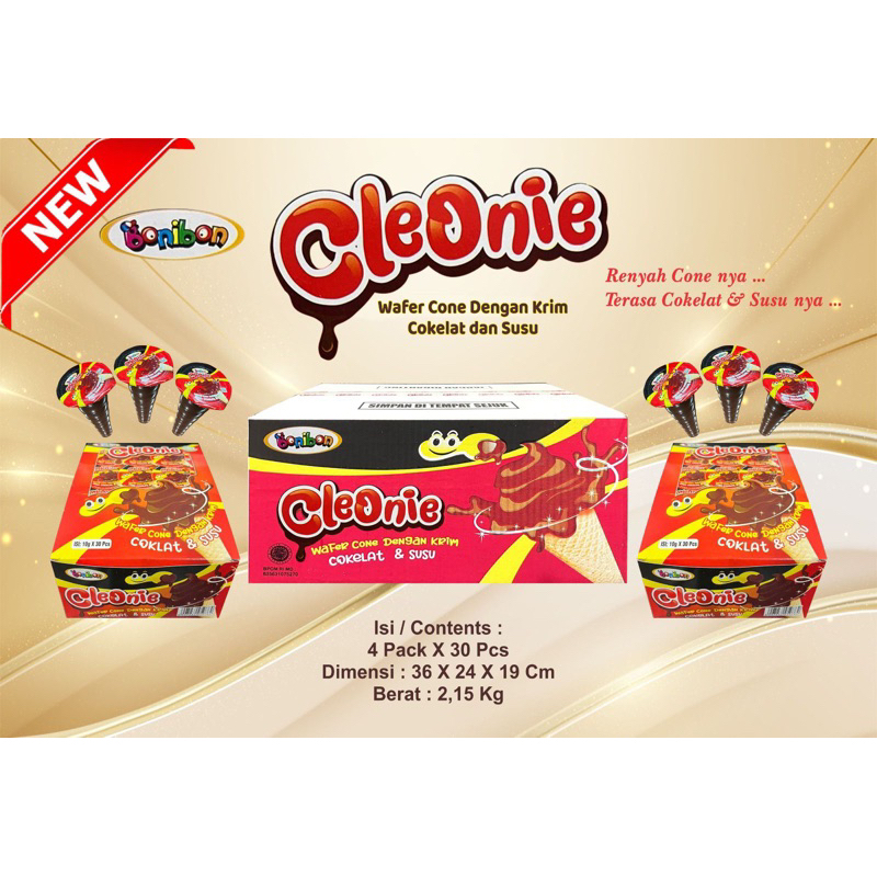 Jual cleoni wafer cone box | Shopee Indonesia