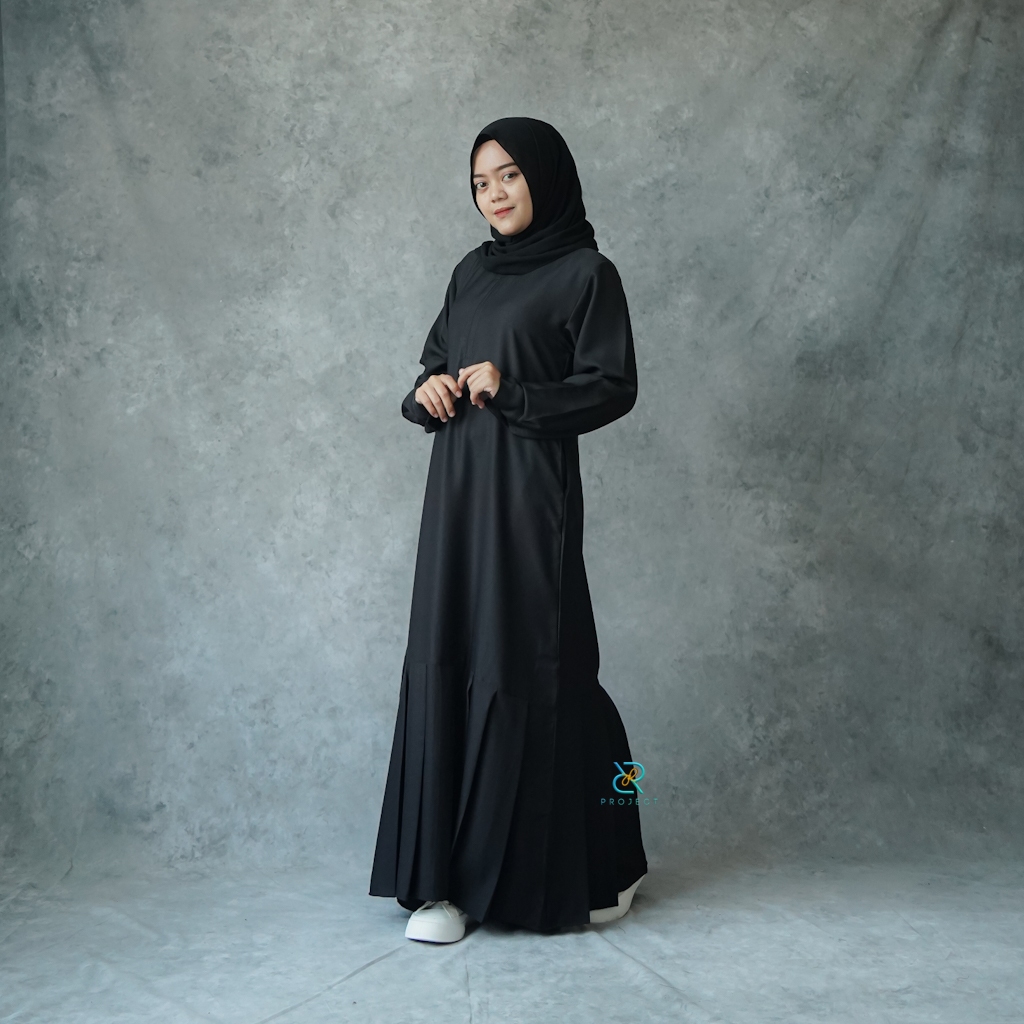 Jual DRP06 - GAMIS POLOS MUSLIM KEKINIAN GAMIS MUSLIM WANITA DEWASA