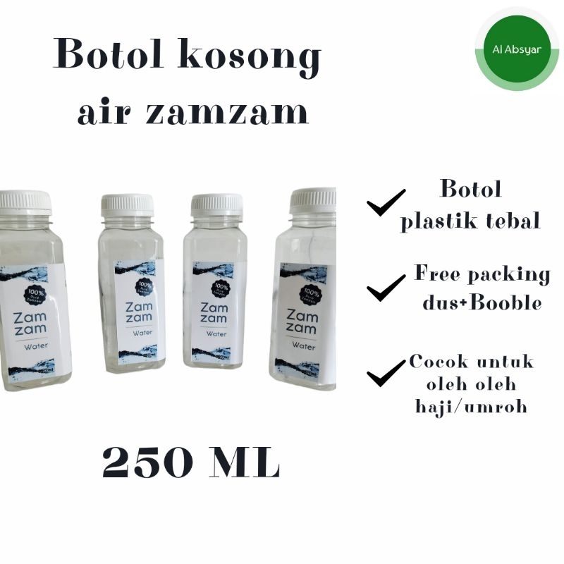 Jual Botol Kosong Air ZamZam 250 Ml Untuk Oleh Oleh Haji Dan Umroh ...