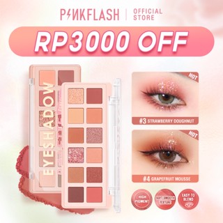 PINKFLASH PinkDessert 12 Shades Eyeshadow Palette kosmetik alis High Pigment And Smooth Powder Long Lasting