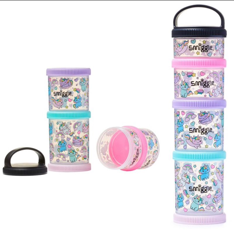 Jual Smiggle Snack & Stack Containers - Unicorn | Shopee Indonesia