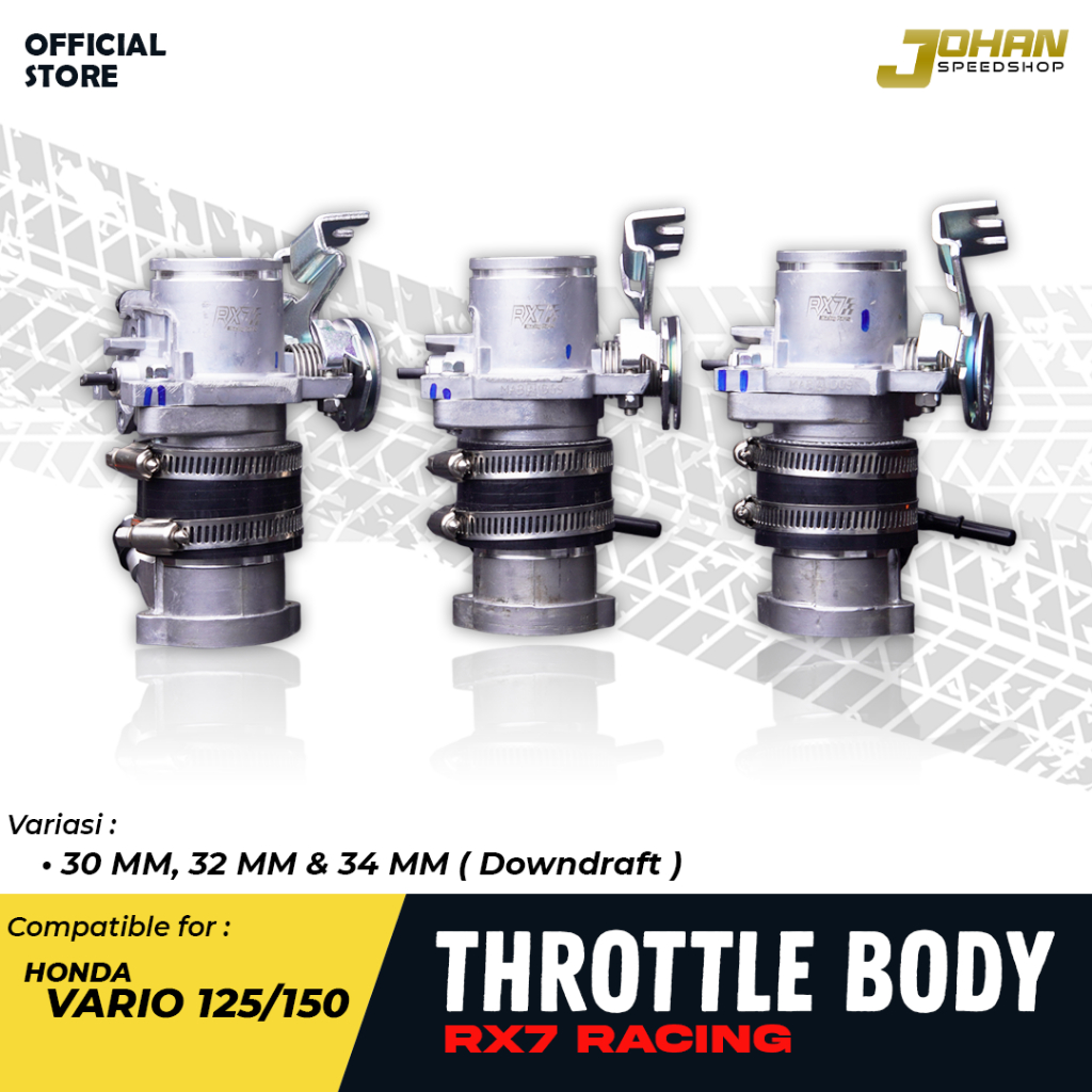 Jual Throttlebody Downdraft Rx7 Racing Vario 125 Vario 150 30mm 32mm ...