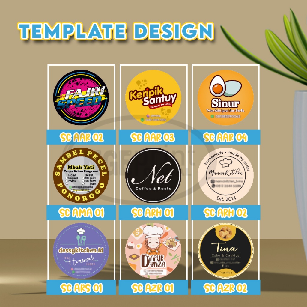 Jual Stiker Label [KRAFT SAMSON] Label Kemasan Makanan Minuman / Stiker ...