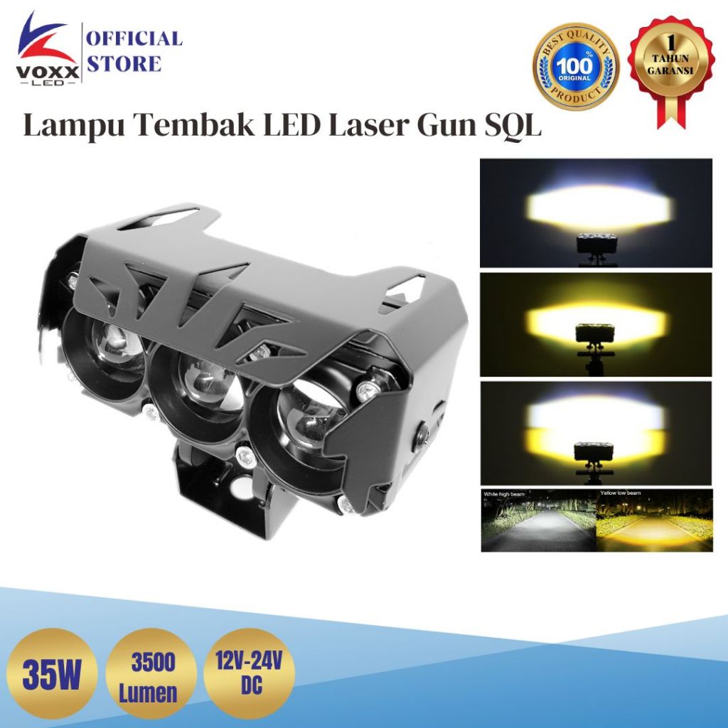 Jual Voxx Led Lampu Tembak Sorot Laser Gun Led Sql Projie Foglamp Hilo