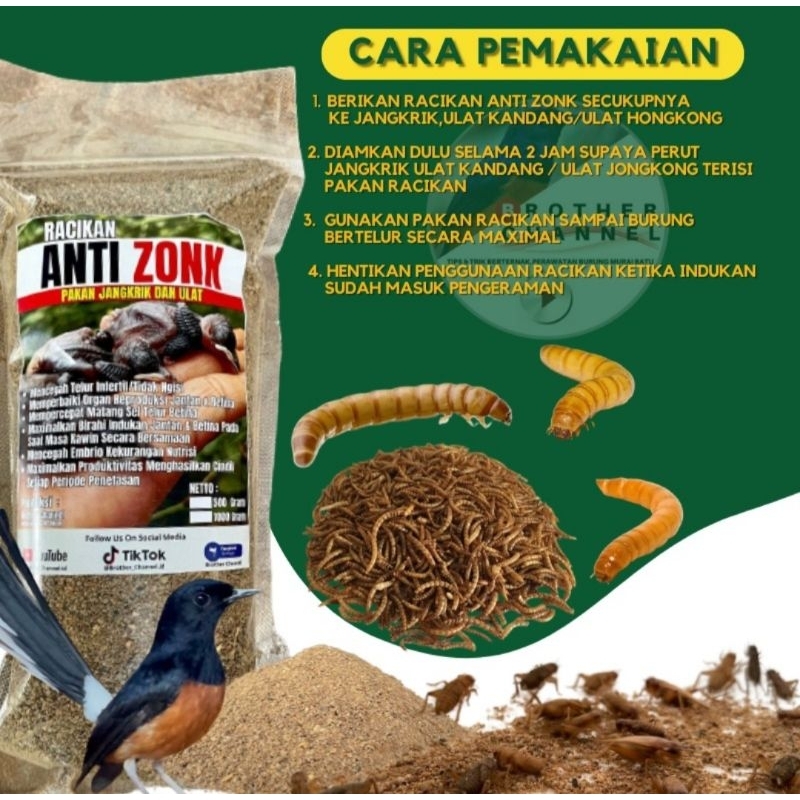 Jual Pakan Racikan Anti Zonk 1kg by Brother Chanel | Shopee Indonesia