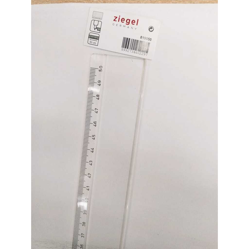 Jual Ziegel Flat Ruler 50cm/ Penggaris Ziegel 50cm | Shopee Indonesia