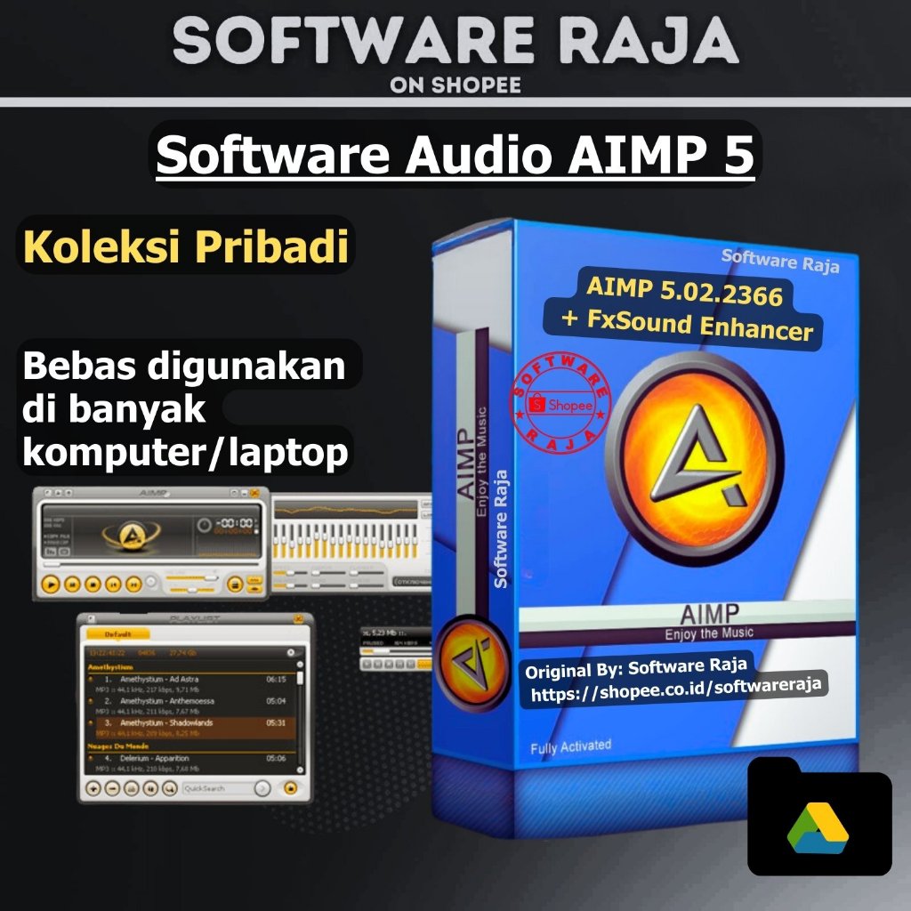 Jual AIMP 5 Software Untuk Audio Mp3 Equalizer / Mixing / Pengaturan