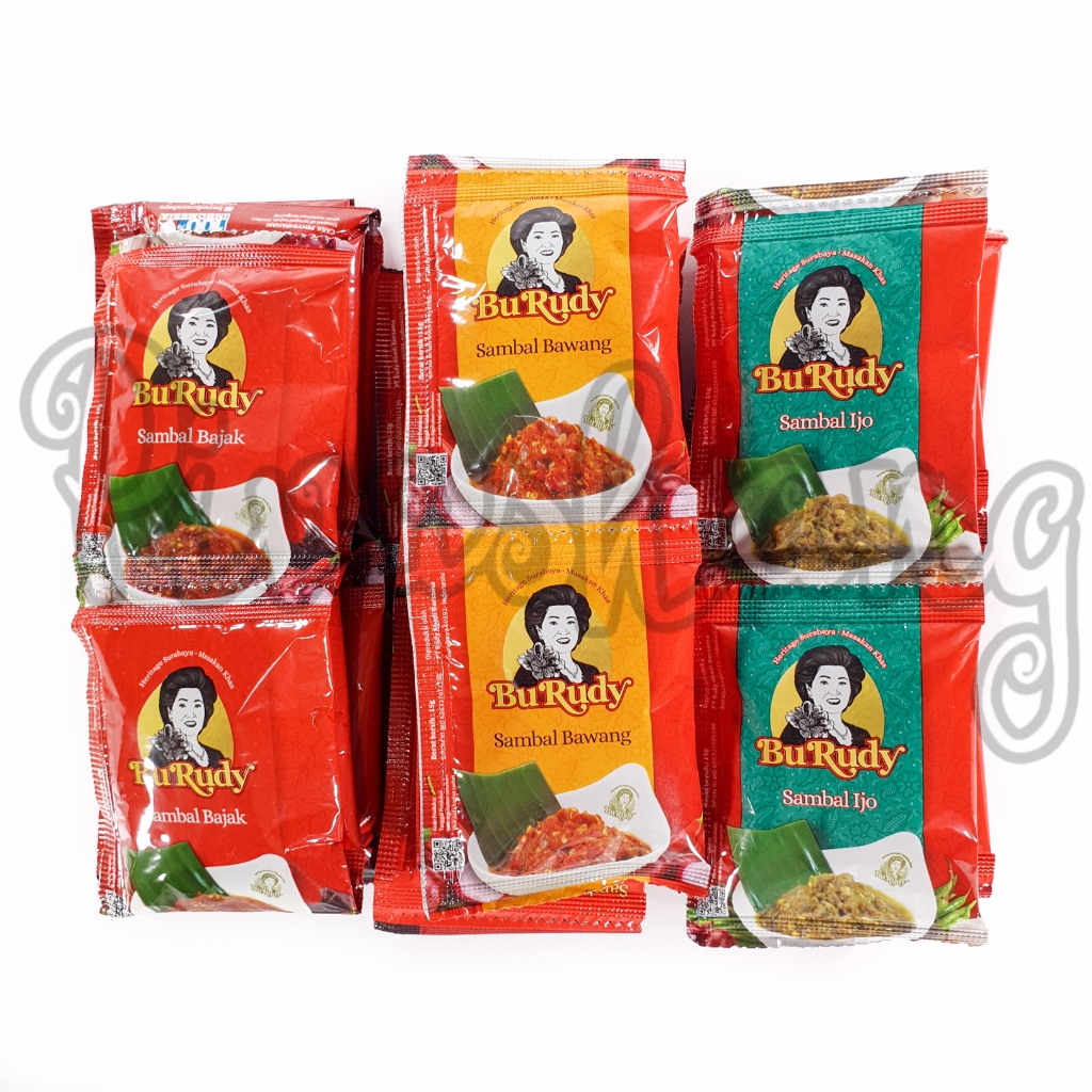 Jual Bu Rudy Sambal Bawang Terasi Ijo Sachet Isi 10 Oleh Oleh Khas Bu ...