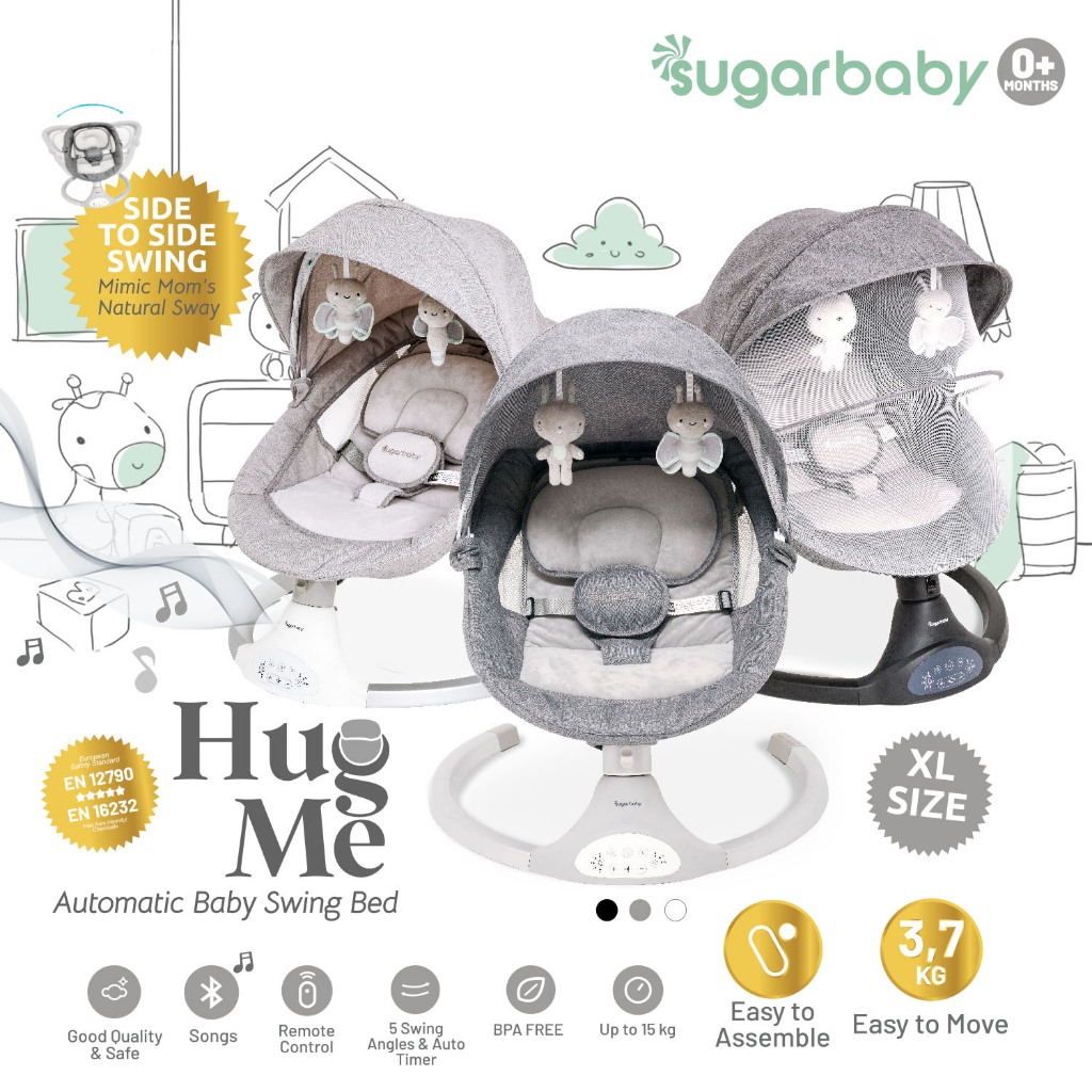 Jual Sugar Baby HUG ME Automatic Baby Swing BED/Ayunan Bayi | Shopee ...