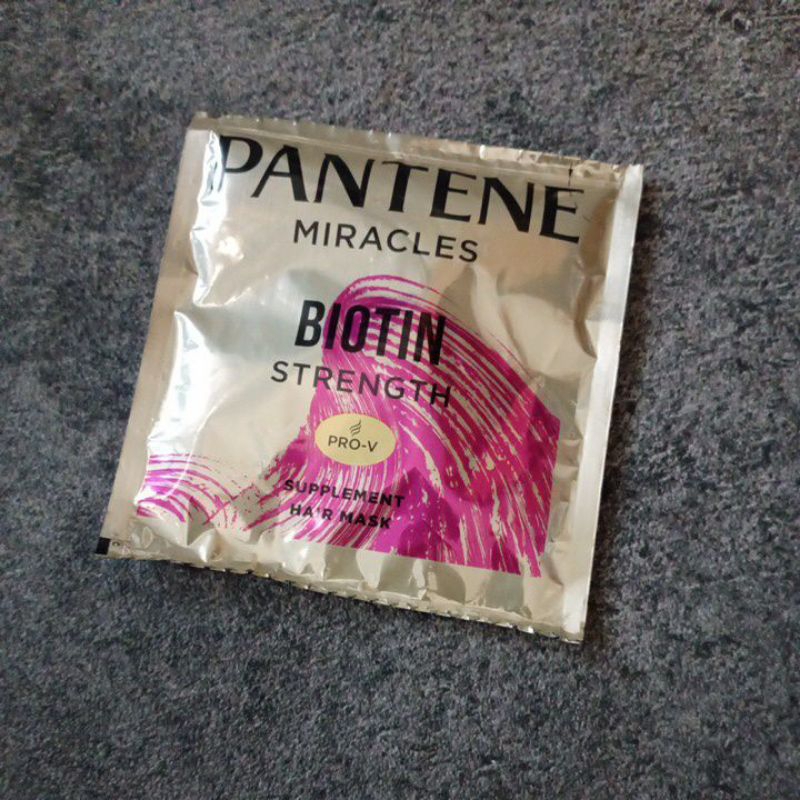 Jual pantene hair mask biotin masker rambugt sachet 20ml | Shopee Indonesia