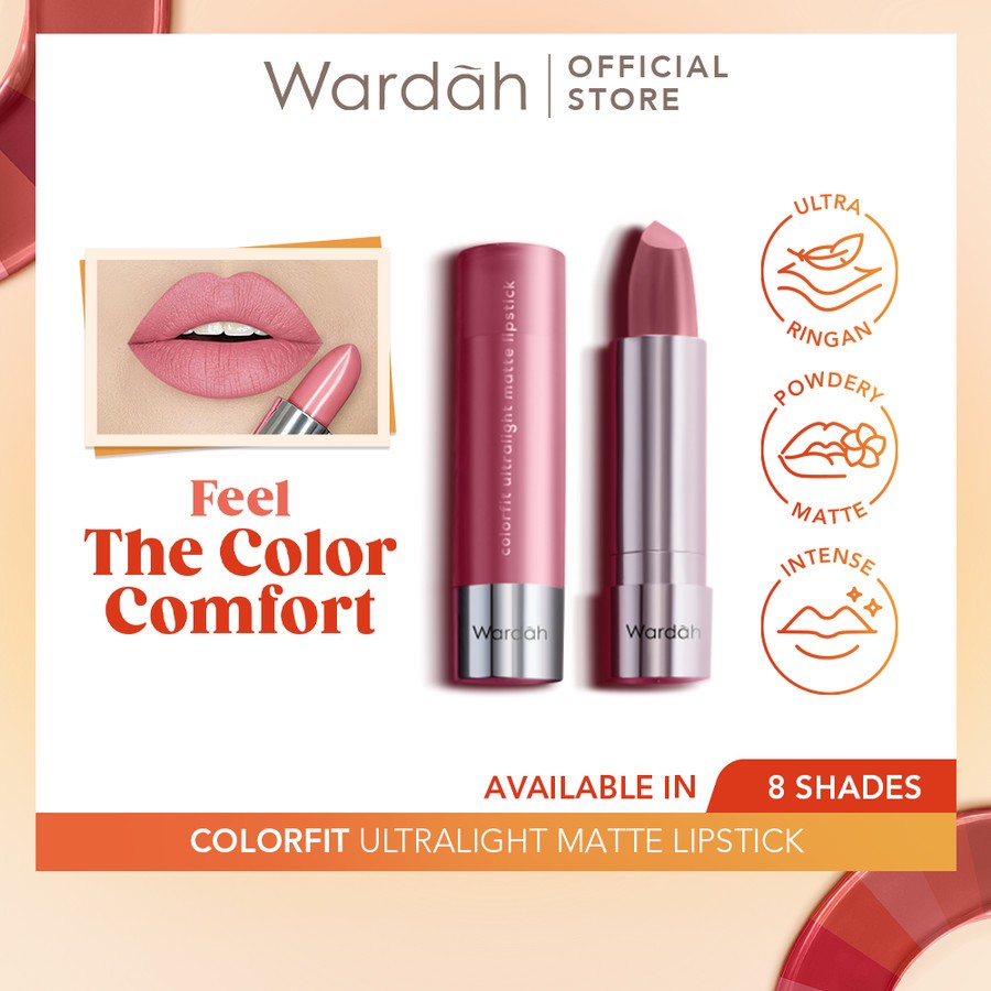 Jual WARDAH Colorfit Ultralight Matte Lipstick | Shopee Indonesia