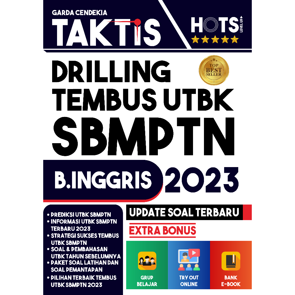 Jual BUKU TAKTIS DRILLING TEMBUS UTBK BAHASA INGGRIS 2023 Shopee