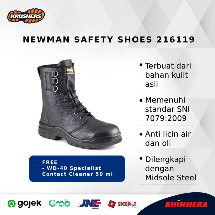 Jual KRUSHERS Newman Safety Shoes 216119 Shopee Indonesia