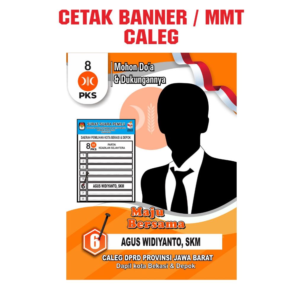 Jual Spanduk Caleg Spanduk Pemilu Banner Caleg Shopee