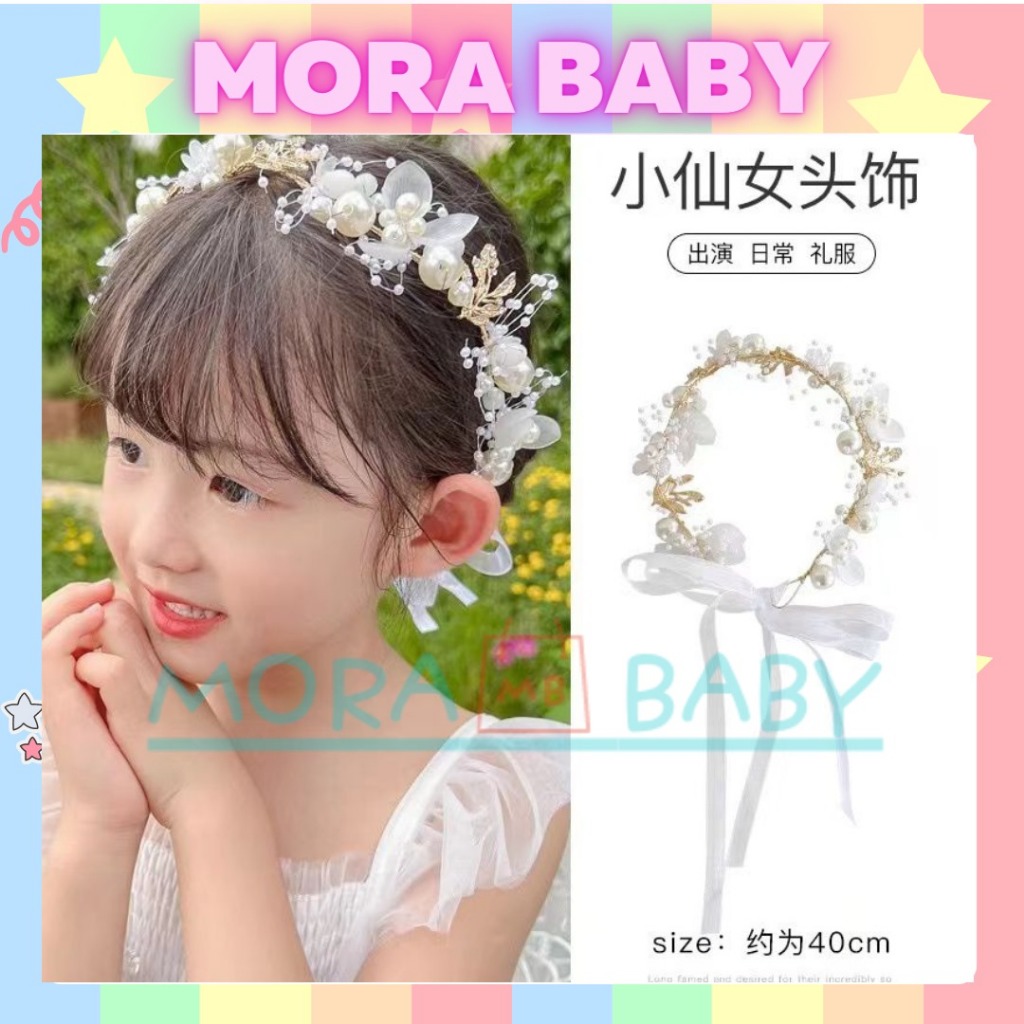 Jual J134 BANDO BANDANA ANAK PESTA BUNGA KOREA/ ANAK MEWAH/ BANDO