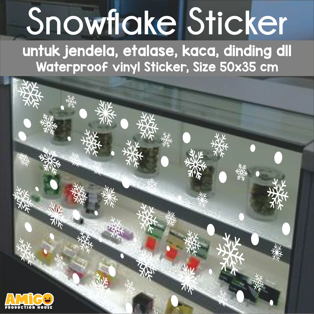 Snowflake Sticker WATERPROOF 