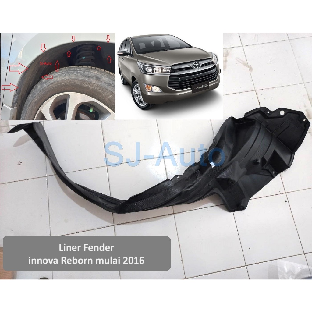 Jual Liner Fender Inner Fender Innova Reborn 2016-2022 Depan | Shopee ...