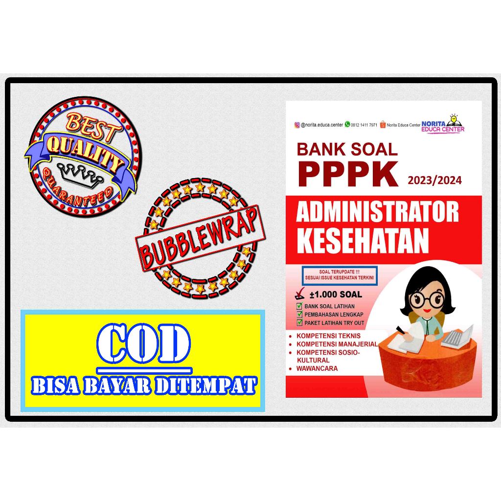 Jual BUKU BANK SOAL PPPK ADMINISTRATOR KESEHATAN 2023 2024 | Shopee ...