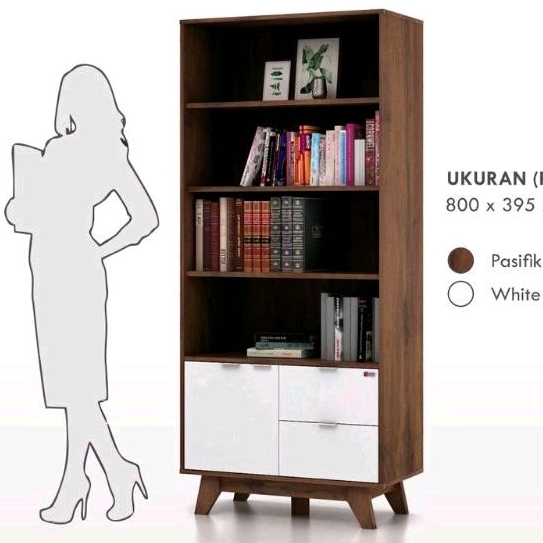 Jual LEMARI BUKU HIAS RUANG TAMU RAK BUKU MODERN RAK FILLING CABINET ...
