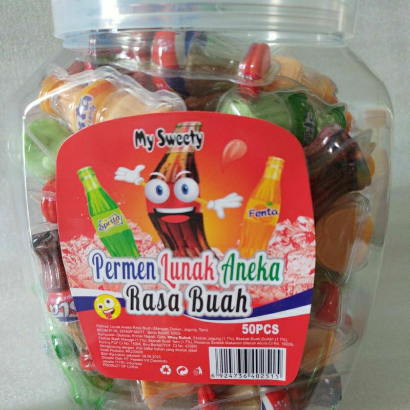 Jual Permen Lunak Bentuk Botol isi 50 pcs | Shopee Indonesia