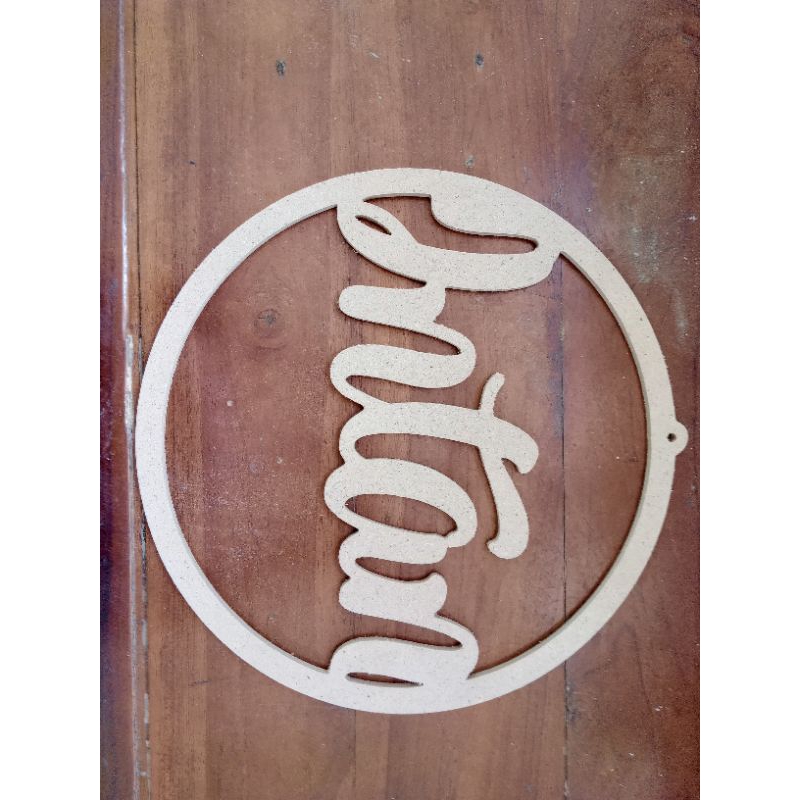 Jual frame macrame makram MDF 6 mm diameter 30cm custom nama | Shopee ...