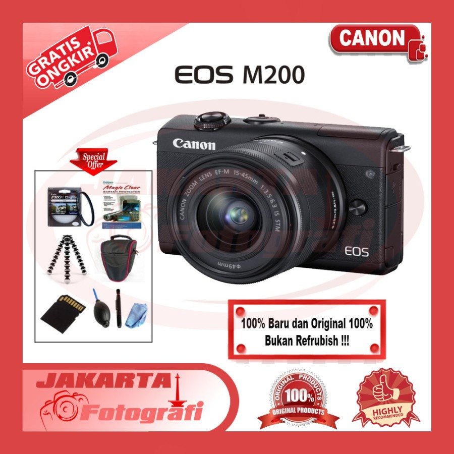 Canon EOS M5 Camera Canon EOS M5 Mirrorless Camera With 15-45mm