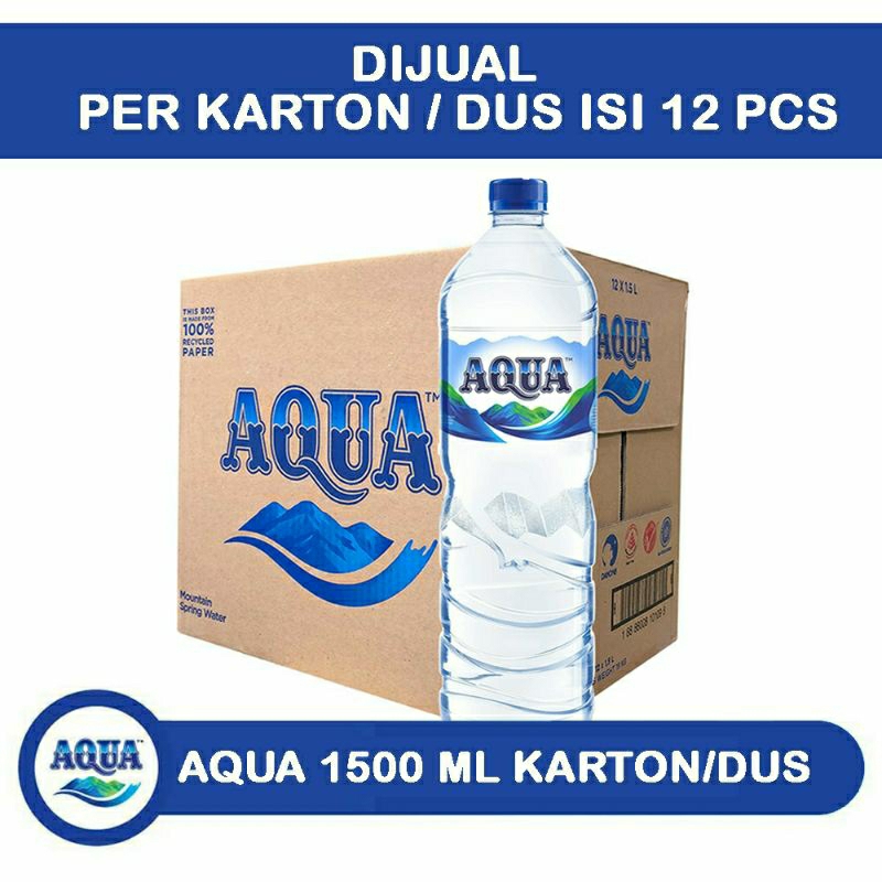 Jual Aqua Botol 1500 Ml Karton Aqua Botol 1500 Ml Dus Aqua Botol 1500 Ml Shopee Indonesia 7030