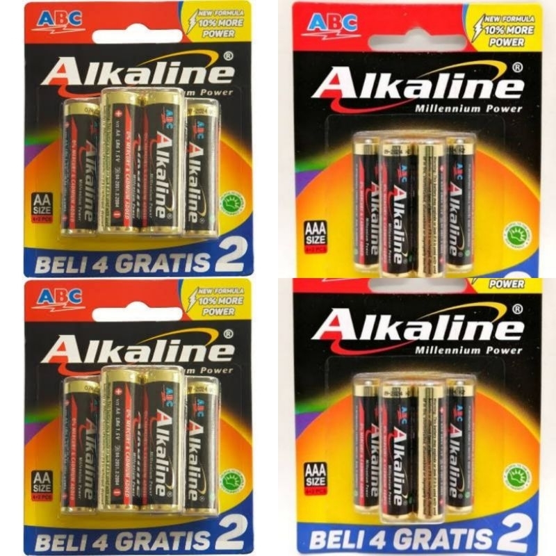 Jual BATERAI ALKALINE ISI 6 AA / AAA | Shopee Indonesia