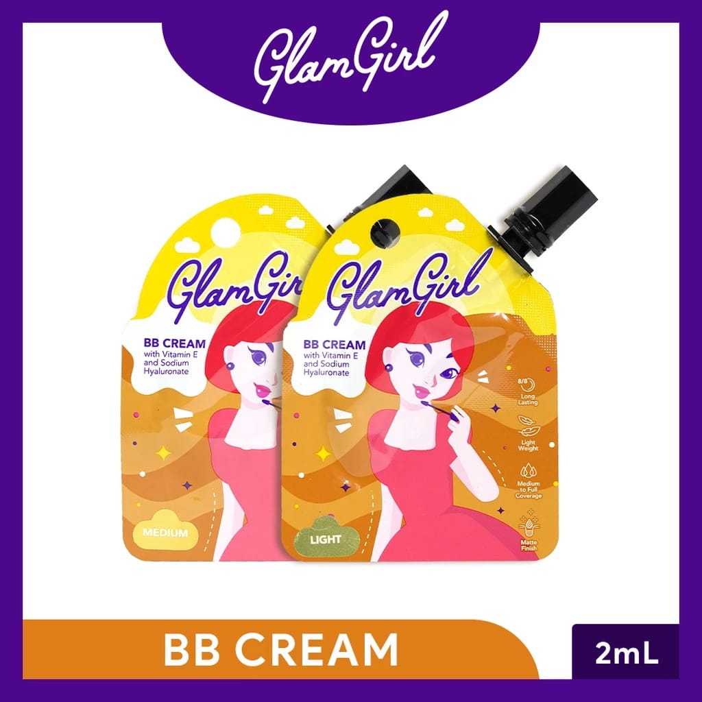 Jual GlamGirl Glow BB Cream Matte Finish Longlasting to 12 Hours Alas