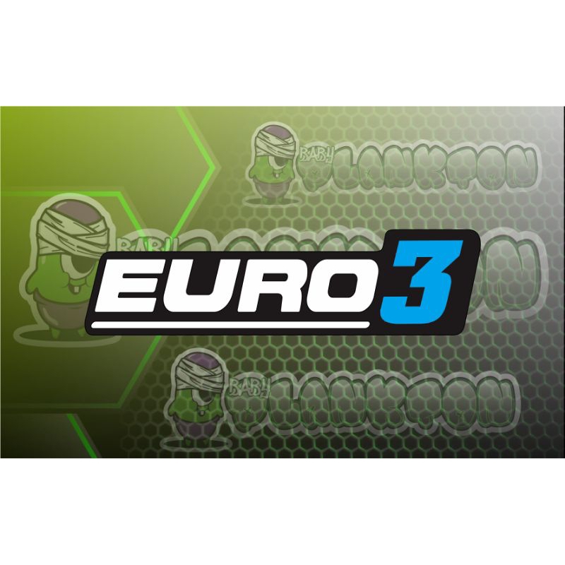 Jual stiker sticker euro 3 ukuran 20x4.5 | Shopee Indonesia