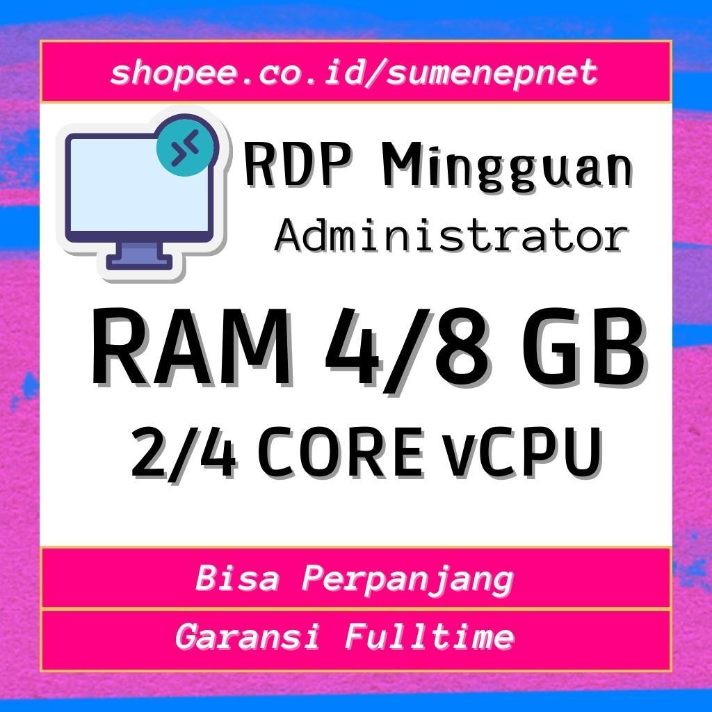 Jual RDP Mingguan Garansi Sampai Masa Sewa | Shopee Indonesia