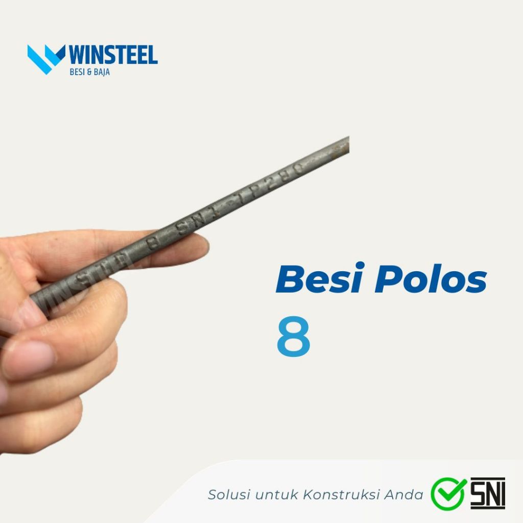 Jual Besi Beton 8 POLOS FULL SNI - WINSTEEL | Shopee Indonesia