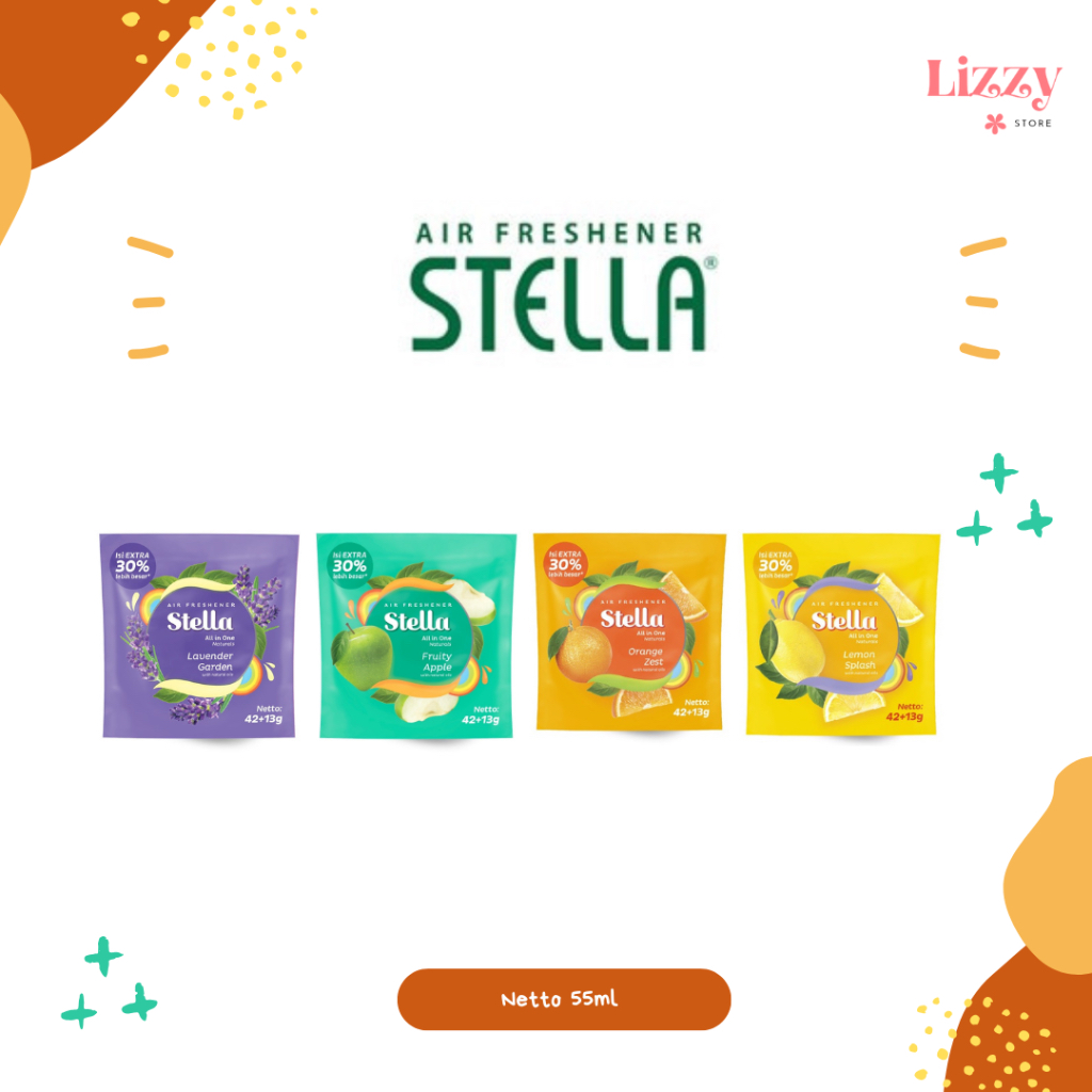 Jual Stella All in One Air Refreshener Pengharum Ruangan Kemasan 55g ...