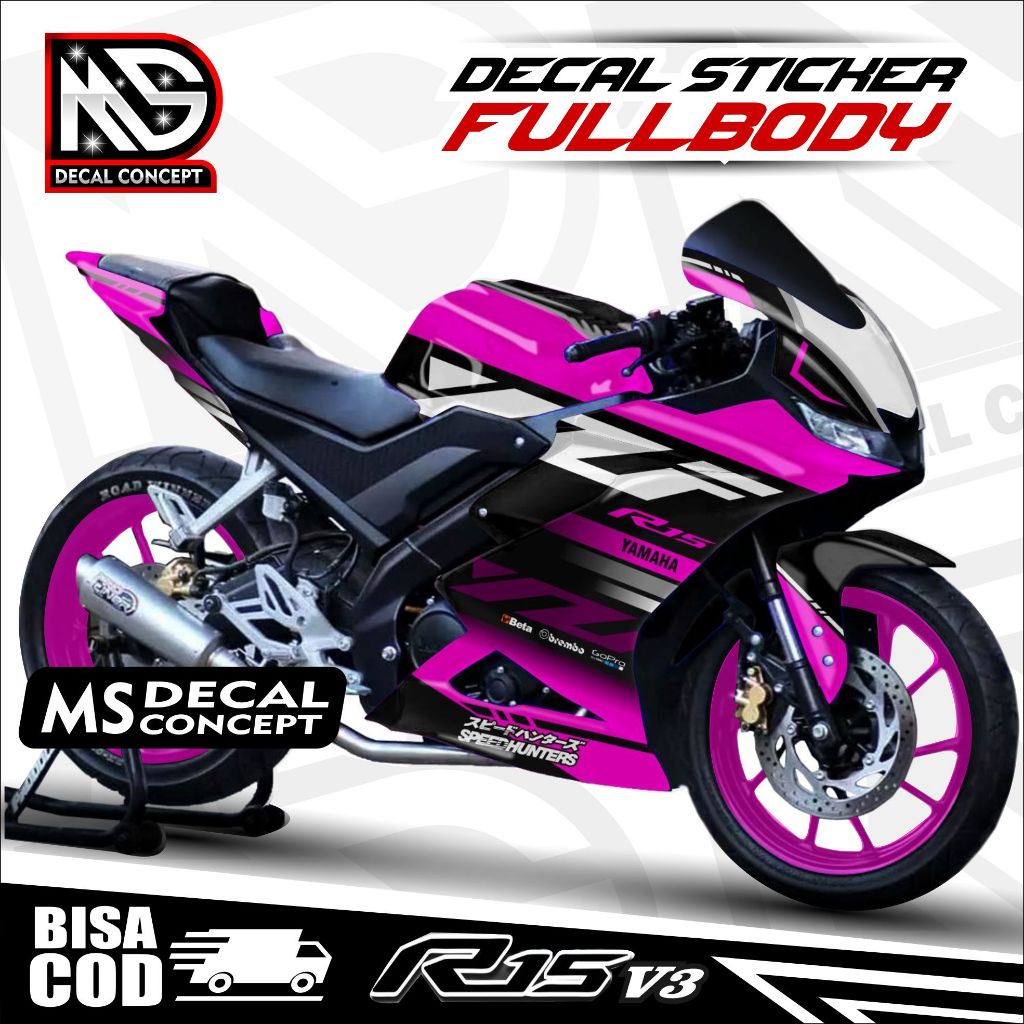 Jual Decal R15 V3 Full Body Stiker R15 V3 Full Body Dekal R15 V3 YZF ...