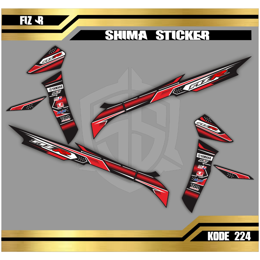 Jual [COD] Stiker FIZ R Striping FIZ R Motor YAMAHA Sticker Variasi ...