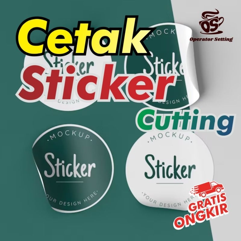 Jual Cetak Sticker Cutting Shopee Indonesia