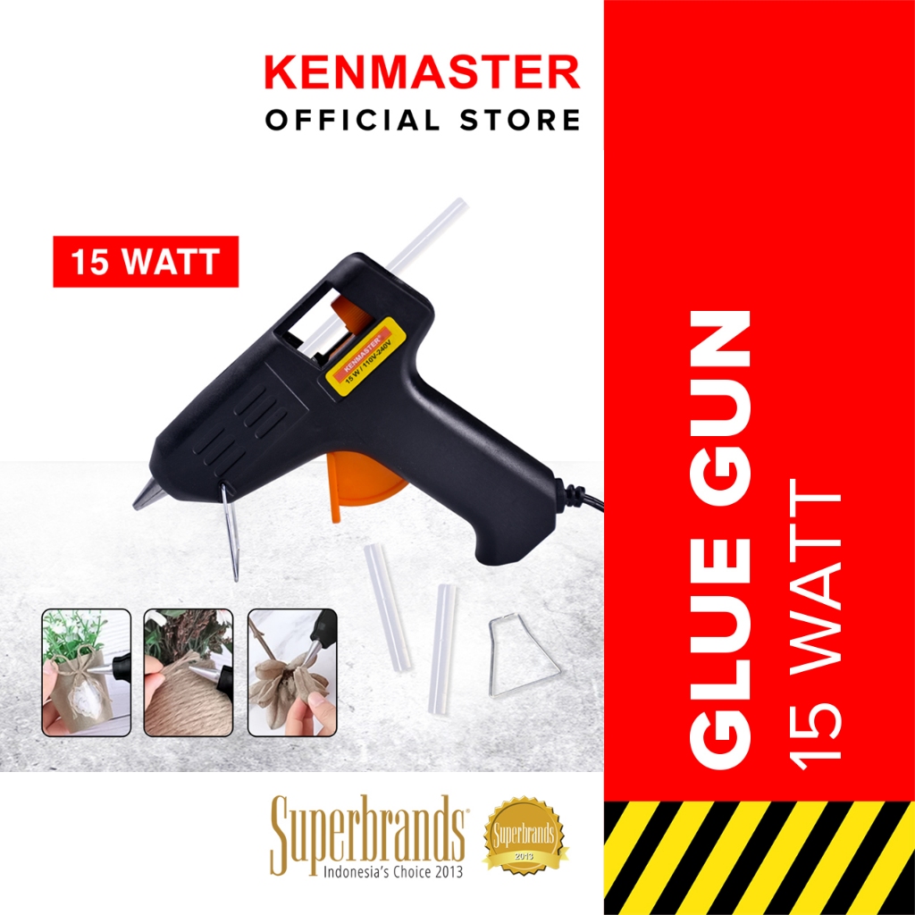 Jual Kenmaster Glue Gun Watt Lem Tembak Cepat Panas Glue