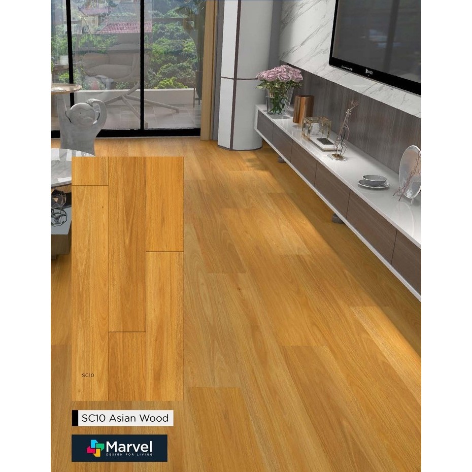 Jual Flooring Vinyl Plank Marvel Space Wood Vinyl Lantai Lembaran