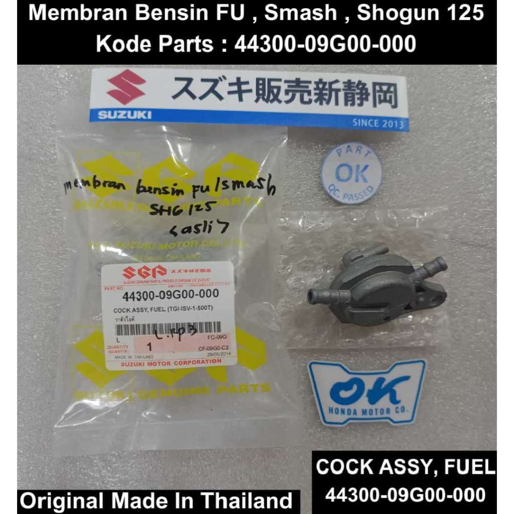 Jual 44300 09G00 000 Cock Assy, Fuel Membran Kran Bensin Suzuki SMASH ...