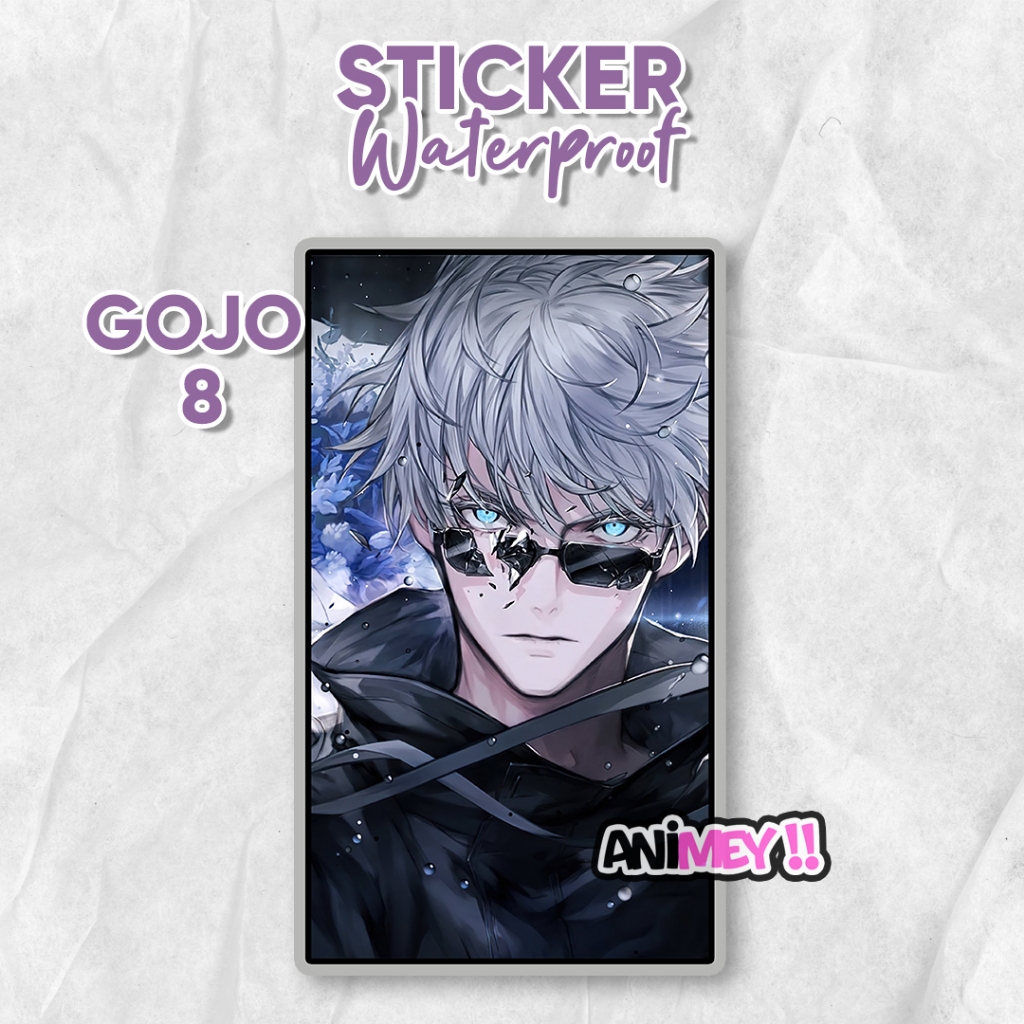 Jual Stiker Gojo Satoru / Sticker Anime Waterproof / Jujutsu Kaisen ...