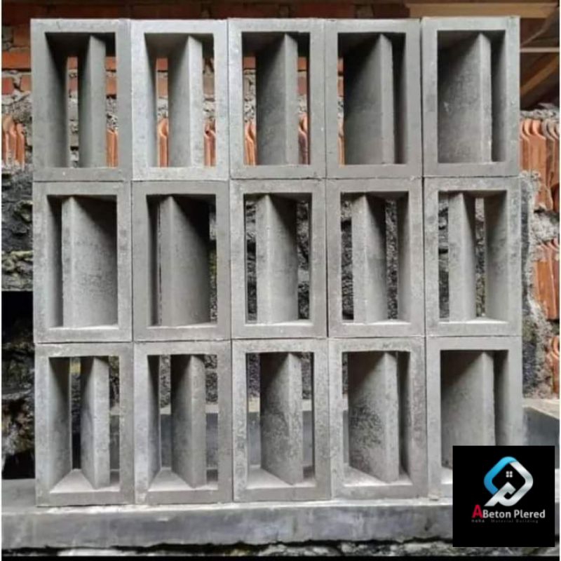 Jual Roster Beton Minimalisloster Beton Minimalis Roster Motif Nako Panjang Abu Beton Uk 5590