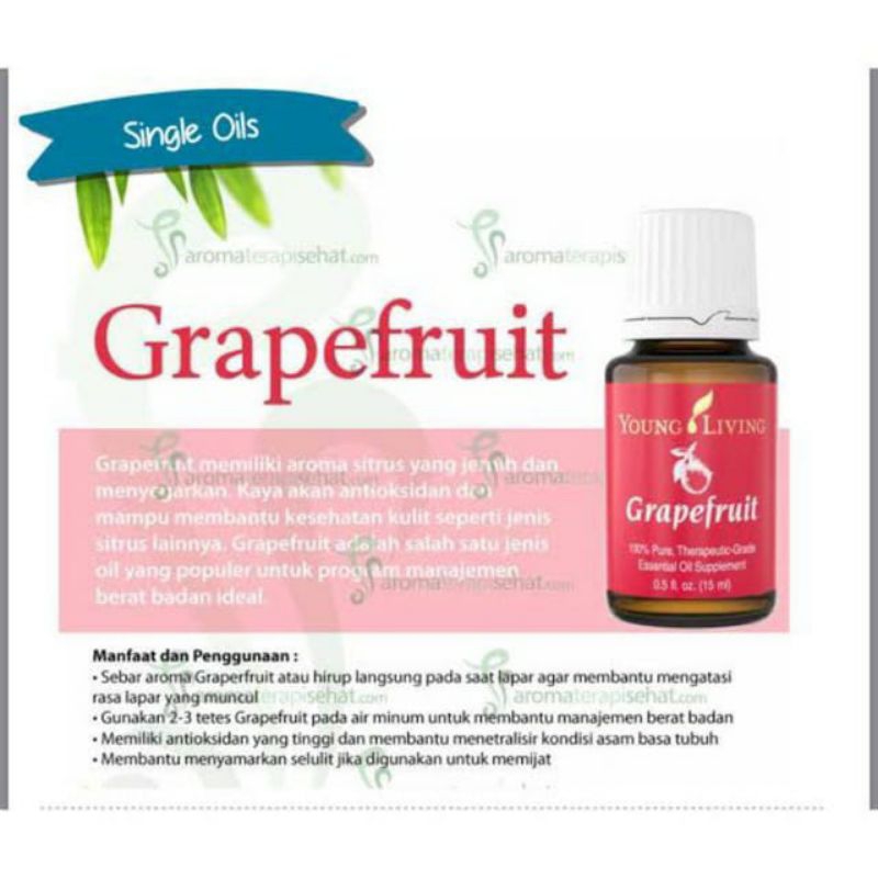 Jual GRAPEFRUIT ESSENTIAL OIL MINYAK ATSIRI SOLUSI DIET AROMATERAPI